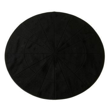 Cliff Branch Round Area Rug - Black