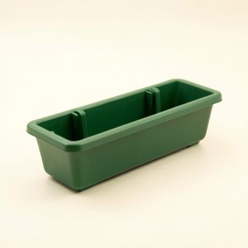Field Bend Empty Railing Planter With Integral Brackets - Green (synthetic illustration; no displayed measurements)