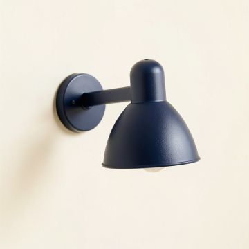 Holly Brook Wall Sconce Mounted On A Plain Wall - Navy (synthetic illustration; no displayed measurements)