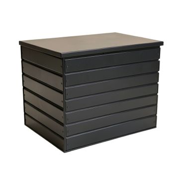 Meadow Bend Closed Outdoor Storage Box - Black