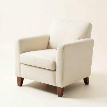 Beber Upholstered Parsons Chair In Ivory (synthetic illustration; no displayed measurements)