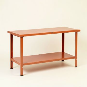 Holly Brook Empty Workshop Workbench - Terracotta (synthetic illustration; no displayed measurements)