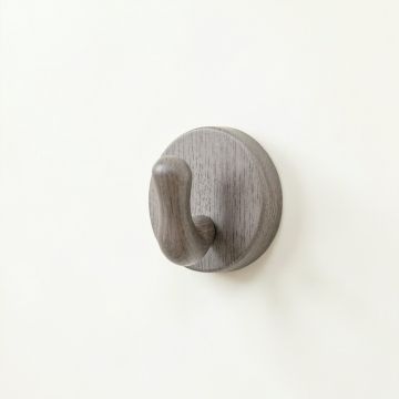 Cedar Branch Wall-Mounted Robe Hook - Gray (synthetic illustration; no displayed measurements)