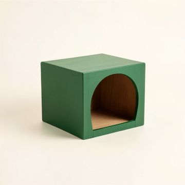 Pine Arc Wall-Mounted Cat Perch (synthetic illustration; no displayed measurements)