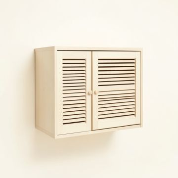 Holly Branch Wall-Mounted Entry Cabinet - Ivory (synthetic illustration; no displayed measurements)