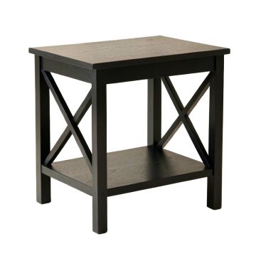 Wren Crest Side Table - Black