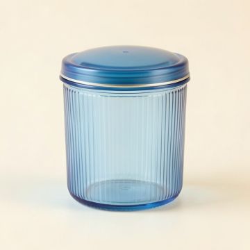 Meadow Arc Storage Canister With Lid - Blue (synthetic illustration; no displayed measurements)