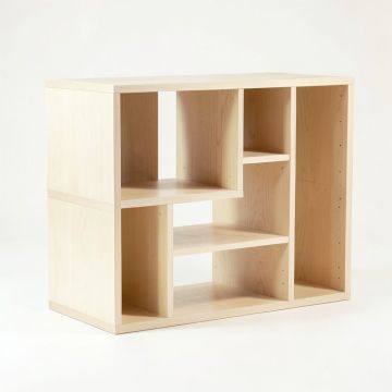 Aspen Dell Desktop Shelving Unit - Ivory (synthetic illustration; no displayed measurements)