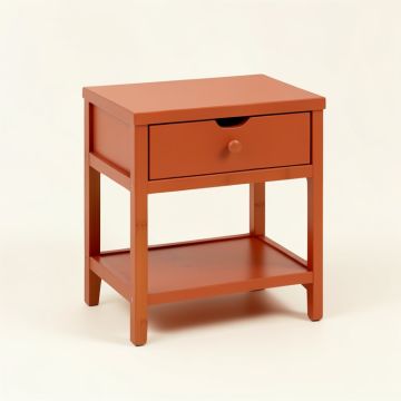 Shore Falls Nightstand - Terracotta (synthetic illustration; no displayed measurements)