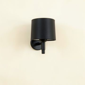 River Crossing Wall Sconce Mounted On A Plain Wall - Black (synthetic illustration; no displayed measurements)