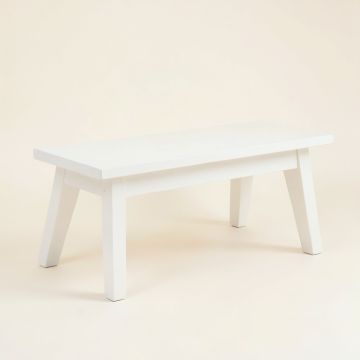 Reed Branch Indoor Bench - White (synthetic illustration; no displayed measurements)