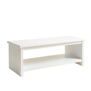Olive Canyon Indoor Bench - White
