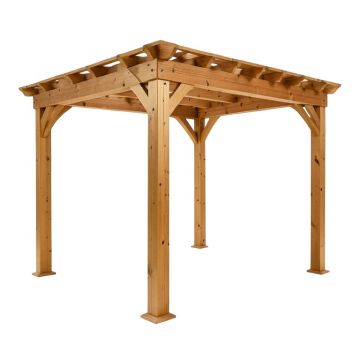 Madison 14 Ft. W X 10 Ft. D Solid Wood Pergola