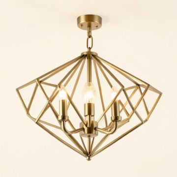 Wyble Lantern Geometric Chandelier (synthetic illustration; no displayed measurements)