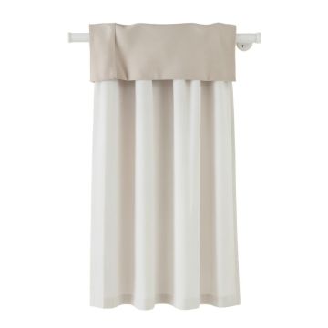 Natisha Solid Sheer Rod Pocket Single Curtain