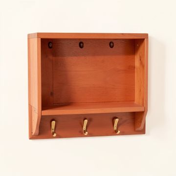 Glen Bridge Wall-Mounted Entryway Organizer Shelf - Terracotta (synthetic illustration; no displayed measurements)
