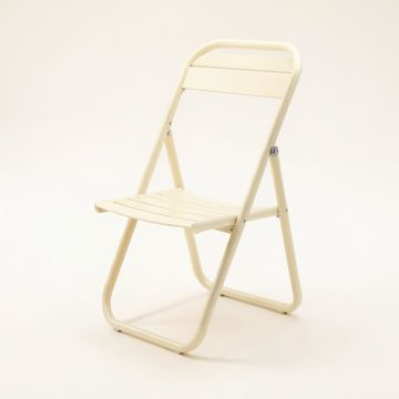 Juniper Crest Folding Outdoor Chair - Cream (synthetic illustration; no displayed measurements)