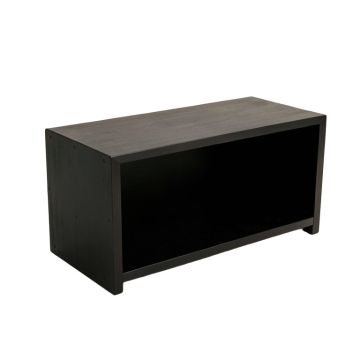 Elm Crest Shoe Storage Bench - Black (synthetic illustration; no displayed measurements)