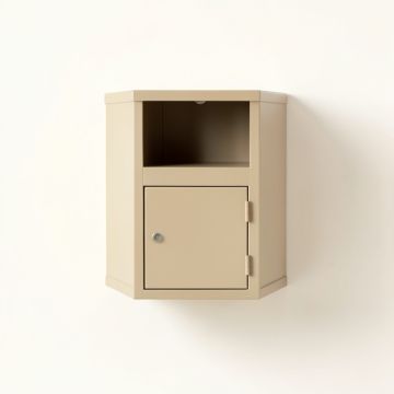 Lake Crossing Wall-Mounted Entry Cabinet - Beige (synthetic illustration; no displayed measurements)