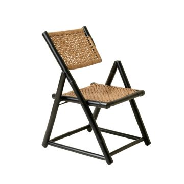 Hill Bluff Folding Outdoor Chair - Black
