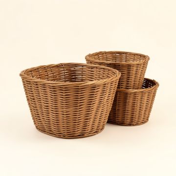 Natural 3 Piece Seagrass Basket Set (synthetic illustration; no displayed measurements)