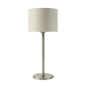 Maple Dale Floor Lamp With A Plain Fabric Shade - Gray