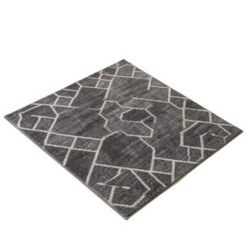 Reggia Geometric Shag Dark Gray Area Rug