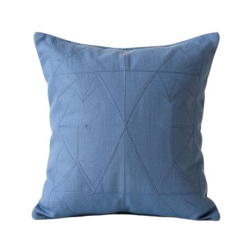 Moss Crest Filled Accent Pillow - Blue