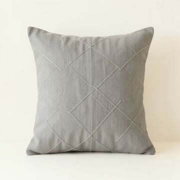 Oak Crest Filled Accent Pillow - Gray (synthetic illustration; no displayed measurements)