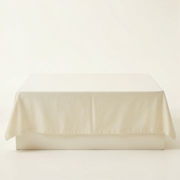 Holly Brook Flat Bed Sheet - Ivory (synthetic illustration; no displayed measurements)