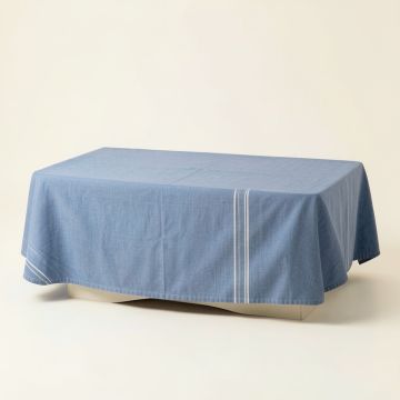 Brook Canyon Flat Bed Sheet - Blue (synthetic illustration; no displayed measurements)