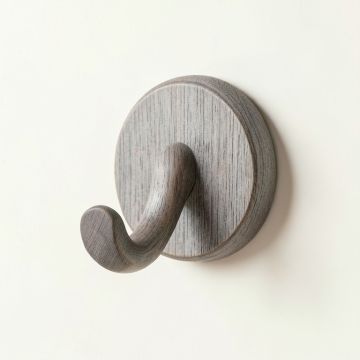 Maple Bend Wall-Mounted Robe Hook - Gray (synthetic illustration; no displayed measurements)