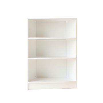 Fern Bend Freestanding Bookcase - White