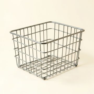Grid Economy Metal/Wire Basket (synthetic illustration; no displayed measurements)