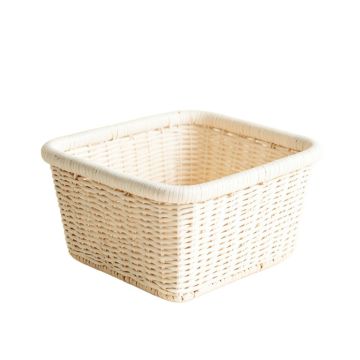 Hill Bend Empty Storage Basket - White