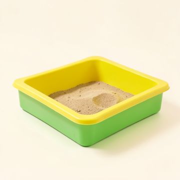 Junior Sunflower 37 '' X 37 '' Plastic Novelty Sandbox (synthetic illustration; no displayed measurements)