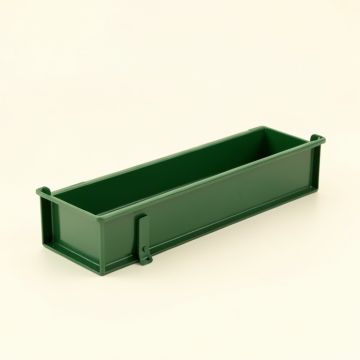 Heath Bridge Empty Railing Planter With Integral Brackets - Green (synthetic illustration; no displayed measurements)