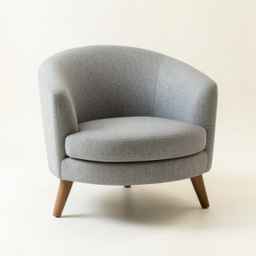 Fern Field Upholstered Armchair - Gray (synthetic illustration; no displayed measurements)