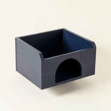 Clay Arc Wall-Mounted Cat Perch (synthetic illustration; no displayed measurements)