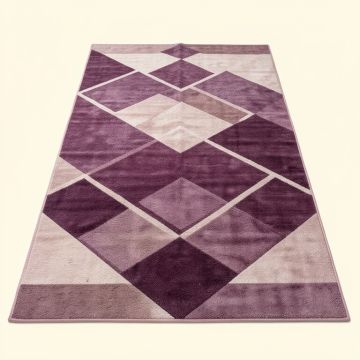 Gober Geometric Plum Area Rug (synthetic illustration; no displayed measurements)
