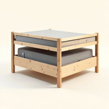 Ethridge Twin Low Loft Bed (synthetic illustration; no displayed measurements)