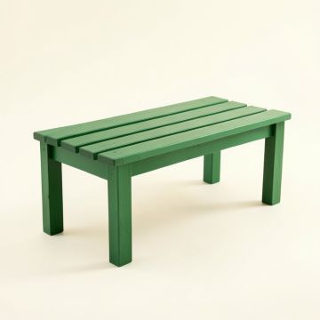 Clay Dell Indoor Bench - Green (synthetic illustration; no displayed measurements)