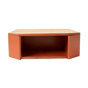Slate Crossing Shoe Storage Bench - Terracotta