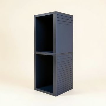 Hill Brook Narrow Cubby Tower - Navy (synthetic illustration; no displayed measurements)