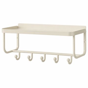 Flint Bend Wall-Mounted Entryway Organizer Shelf - Ivory
