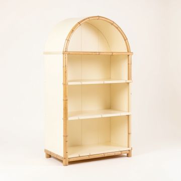 Ash Bend Freestanding Bookcase - Cream (synthetic illustration; no displayed measurements)