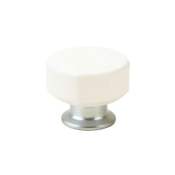 Hazel Bluff Cabinet Knob Without Packaging - White