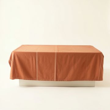 Holly Crossing Flat Bed Sheet - Terracotta (synthetic illustration; no displayed measurements)
