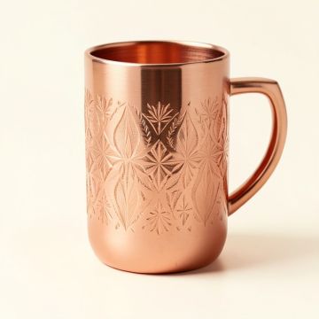 Ayesha Curry Barware Etched Diamond 20 Oz . Copper Mug (synthetic illustration; no displayed measurements)
