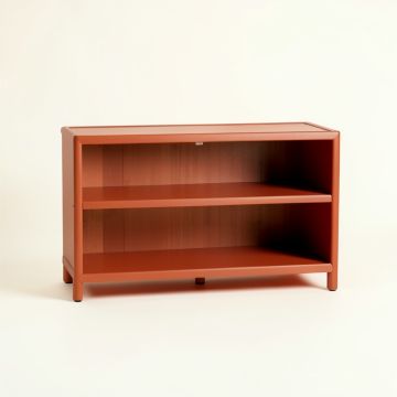 River Branch Low Bookcase - Terracotta (synthetic illustration; no displayed measurements)